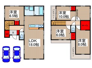 KIS川越市小室1期の物件間取画像